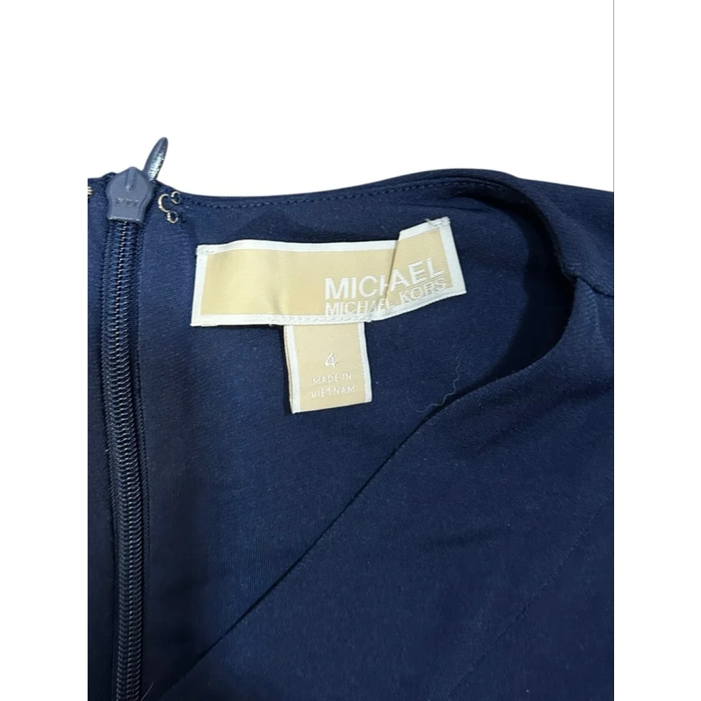 Michael Kors Navy Sleeveless Wide Leg Jumpsuit Size 4 - Picture 4 of 7